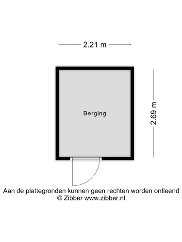 Plattegrond niet in brochure