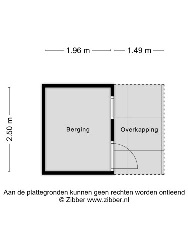 Plattegrond niet in brochure