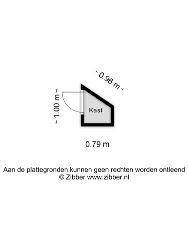 Plattegrond niet in brochure