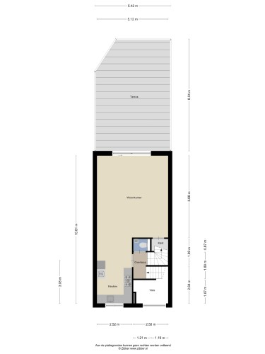Plattegrond niet in brochure