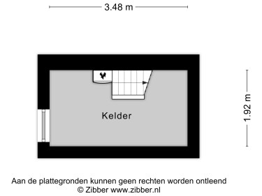 Plattegrond niet in brochure