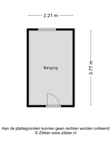 Plattegrond niet in brochure