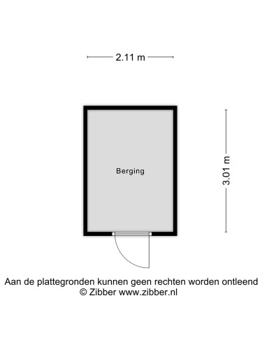 Plattegrond niet in brochure