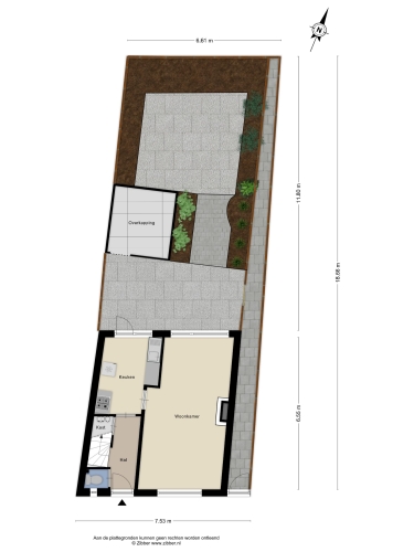 Plattegrond niet in brochure