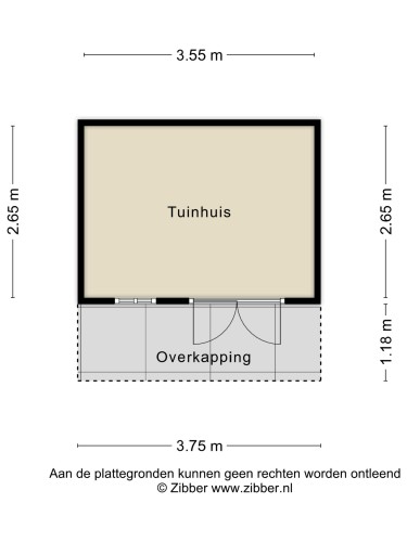 Plattegrond niet in brochure