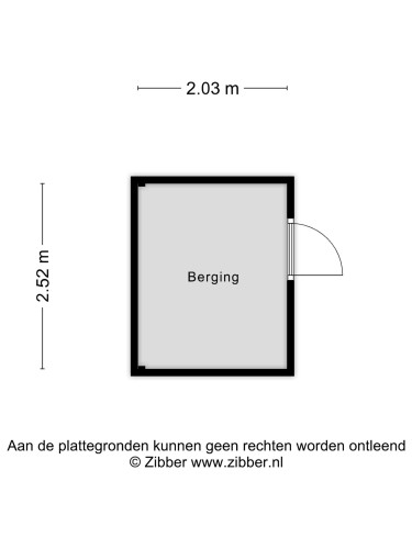 Plattegrond niet in brochure