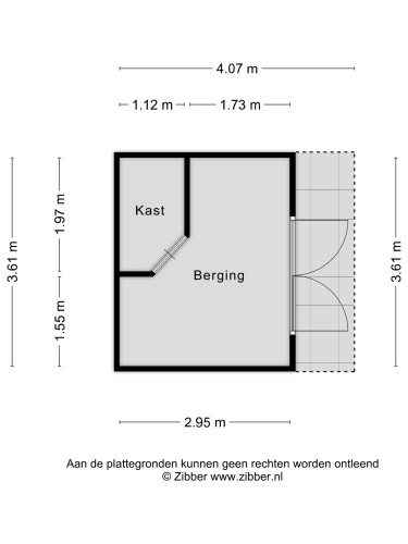 Plattegrond niet in brochure