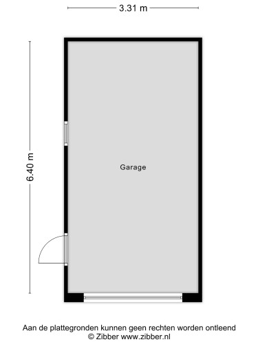 Plattegrond niet in brochure