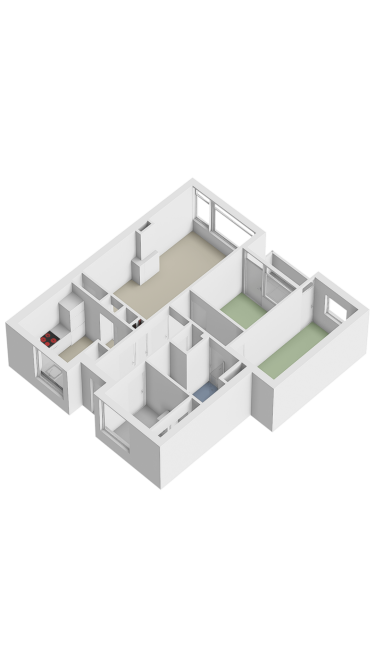 Plattegrond niet in brochure