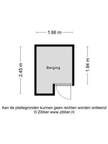 Plattegrond niet in brochure