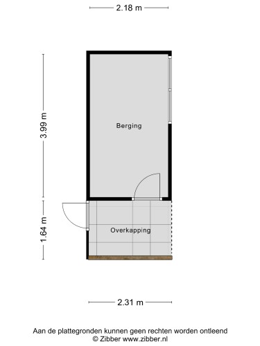 Plattegrond niet in brochure