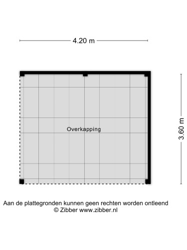 Plattegrond niet in brochure