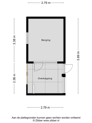 Plattegrond niet in brochure