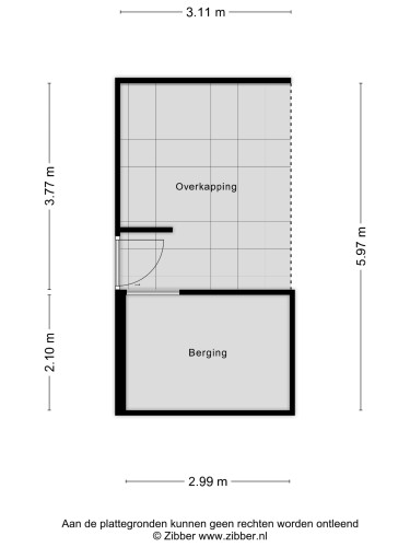 Plattegrond niet in brochure