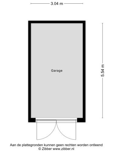Plattegrond niet in brochure