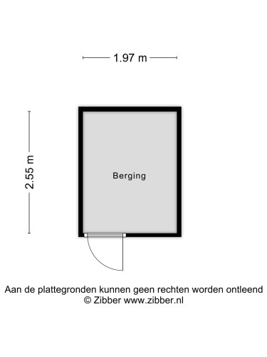 Plattegrond niet in brochure
