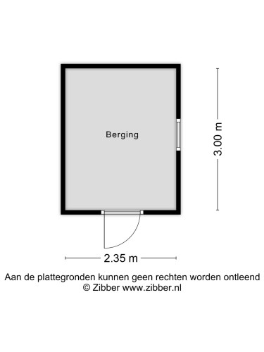 Plattegrond niet in brochure