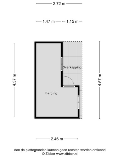 Plattegrond niet in brochure