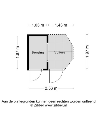 Plattegrond niet in brochure