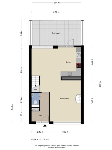 Plattegrond niet in brochure