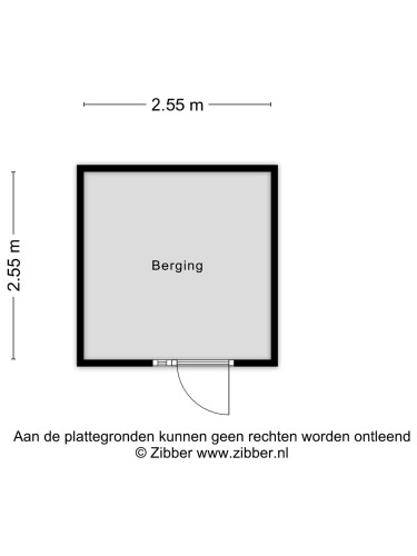 Plattegrond niet in brochure
