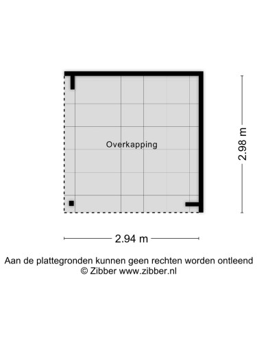 Plattegrond niet in brochure