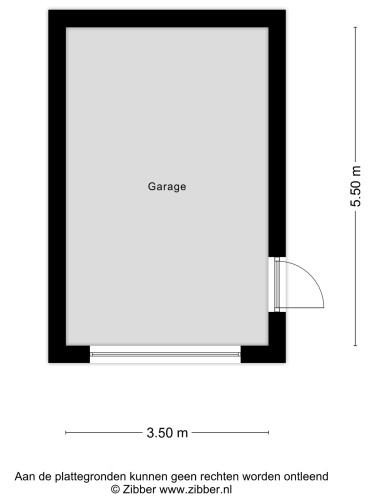 Plattegrond niet in brochure