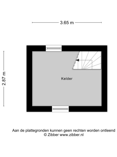 Plattegrond niet in brochure
