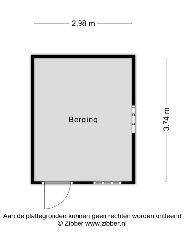 Plattegrond niet in brochure