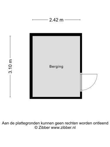 Plattegrond niet in brochure