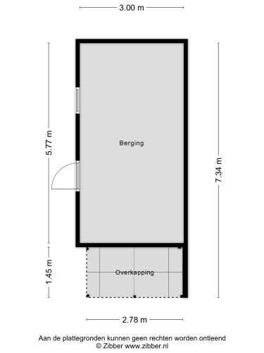 Plattegrond niet in brochure