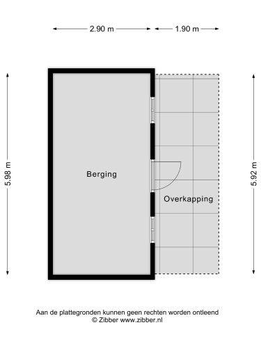 Plattegrond niet in brochure