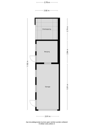 Plattegrond niet in brochure