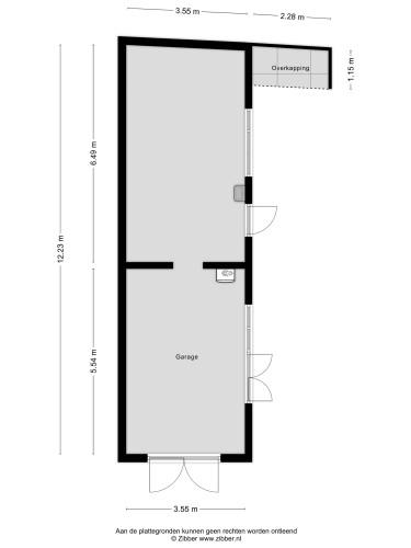 Plattegrond niet in brochure