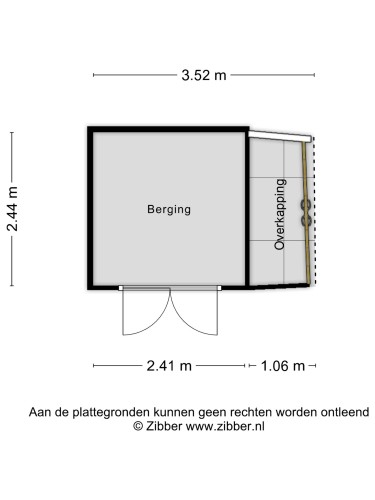 Plattegrond niet in brochure