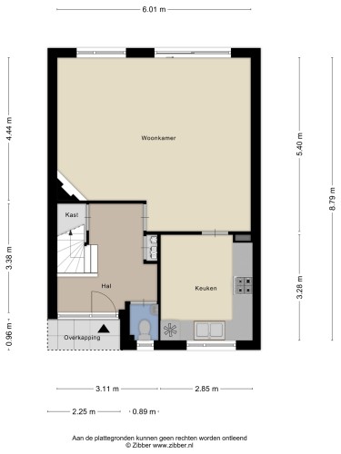Plattegrond niet in brochure