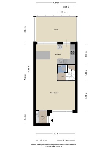 Plattegrond niet in brochure