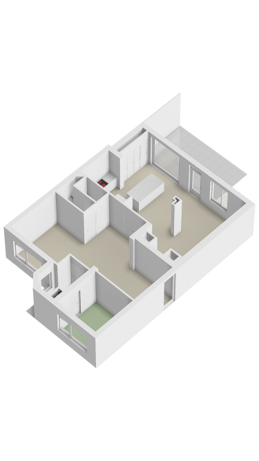 Plattegrond niet in brochure