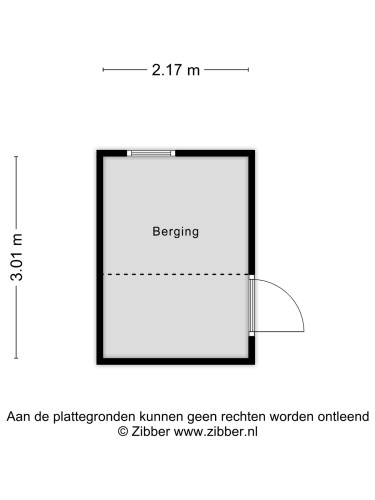 Plattegrond niet in brochure