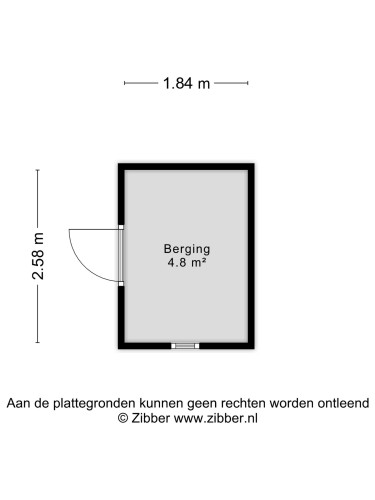 Plattegrond niet in brochure
