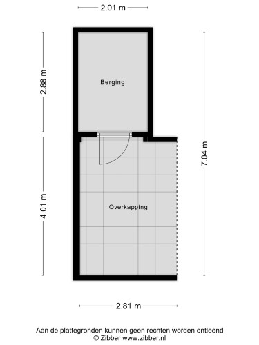 Plattegrond niet in brochure