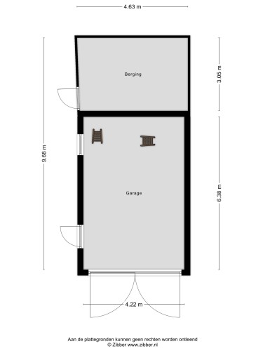 Plattegrond niet in brochure