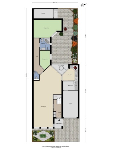 Plattegrond niet in brochure