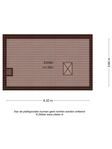 Plattegrond niet in brochure