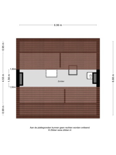 Plattegrond niet in brochure