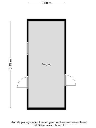 Plattegrond niet in brochure
