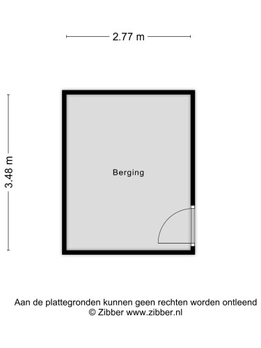 Plattegrond niet in brochure