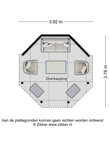 Plattegrond niet in brochure