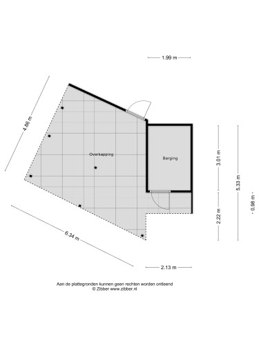 Plattegrond niet in brochure