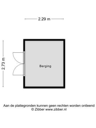 Plattegrond niet in brochure